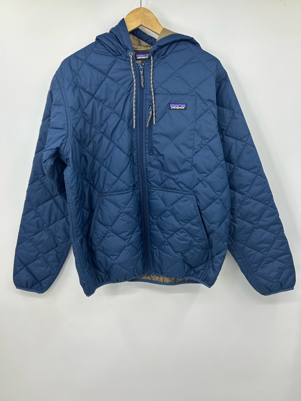 Patagonia Men's Diamond Quilted Bomber Hoody Size Large